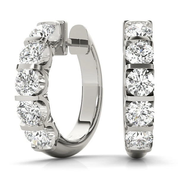 Bar Set Hoop Earrings