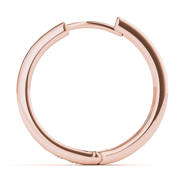 Channel Set Hoop Earrings - Image 12