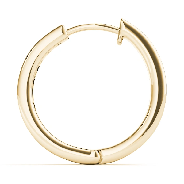 Channel Set Hoop Earrings - Image 7