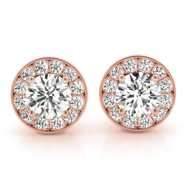 Round Halo Accented Earrings - Image 21