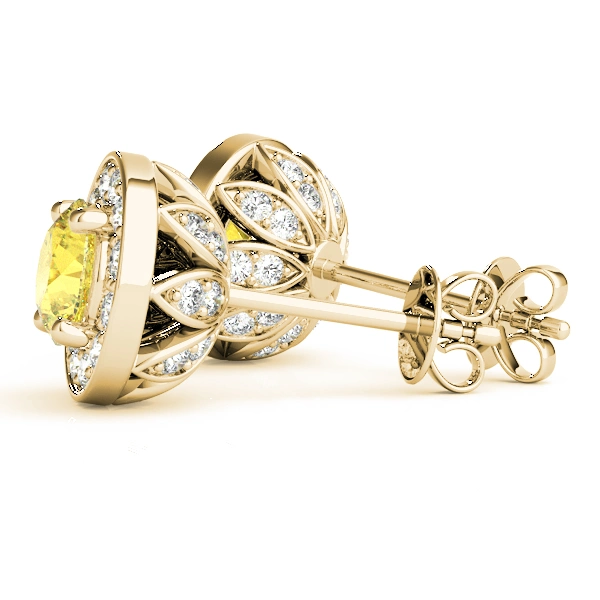 Round Halo Accented Earrings - Image 19