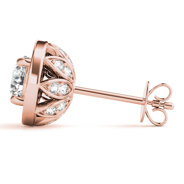 Round Halo Accented Earrings - Image 22