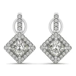 EARRINGS COLOR SQUARE & CUSHION