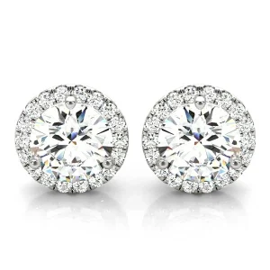 Round Martini Halo Studs