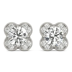 Clover Halo Round Studs