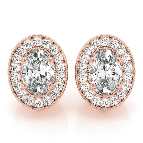 Vintage Inspired Oval Halo Studs - Image 15