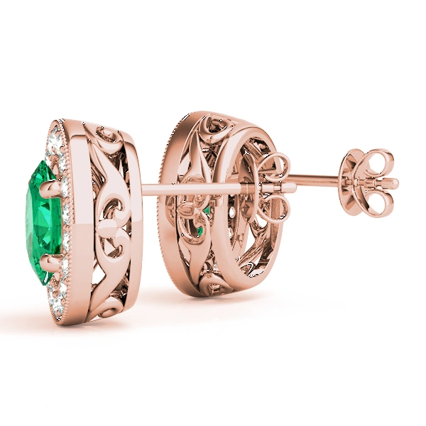 Vintage Inspired Oval Halo Studs - Image 20