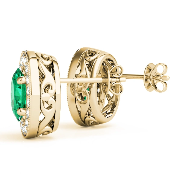 Vintage Inspired Oval Halo Studs - Image 13