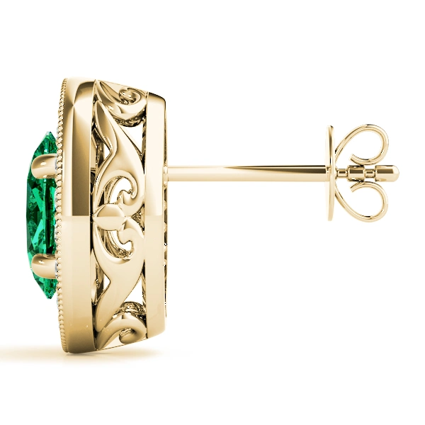 Vintage Inspired Oval Halo Studs - Image 11