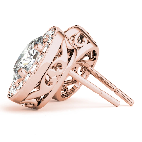 Vintage Inspired Oval Halo Studs - Image 16