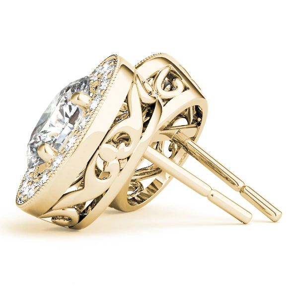 Vintage Inspired Oval Halo Studs - Image 9