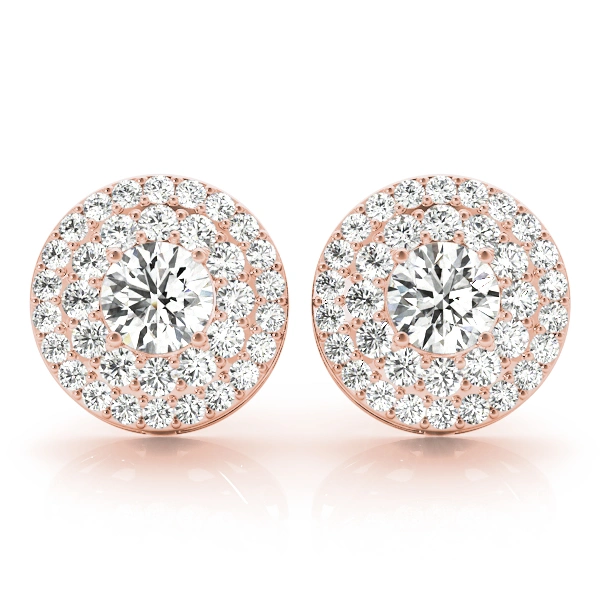 Round Double Halo Studs - Image 15