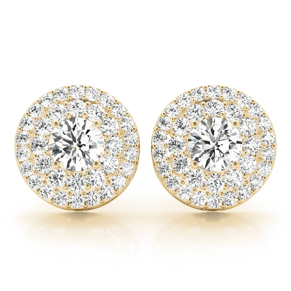 Round Double Halo Studs - Image 8