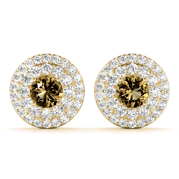 Round Double Halo Studs - Image 10