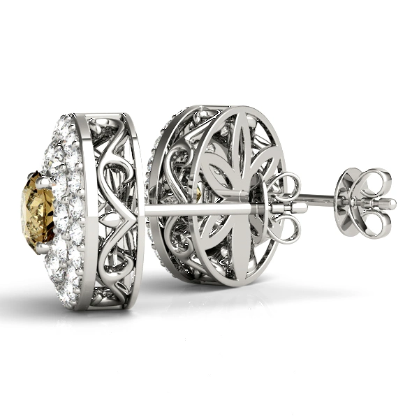 Round Double Halo Studs - Image 6
