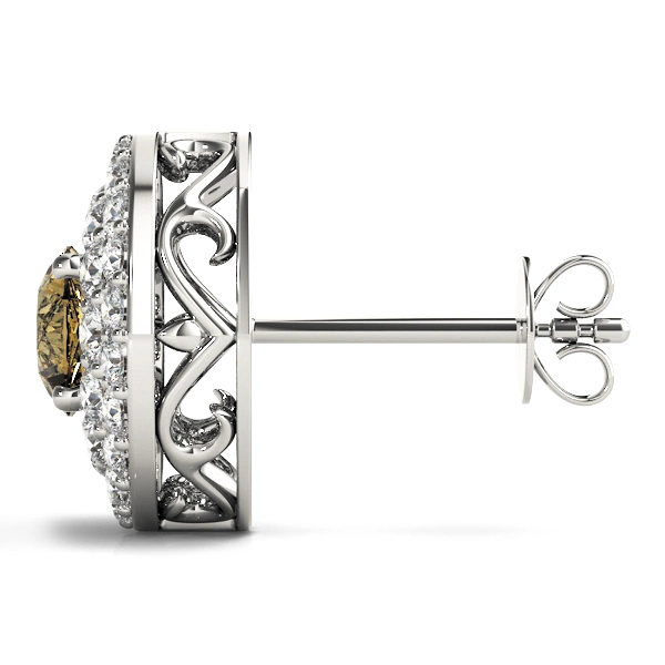 Round Double Halo Studs - Image 4