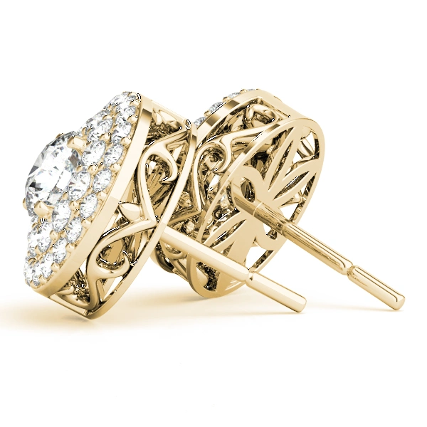 Round Double Halo Studs - Image 9