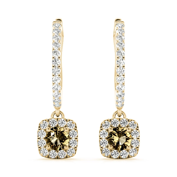 Cushion Shaped Halo Round Hoop - Image 16