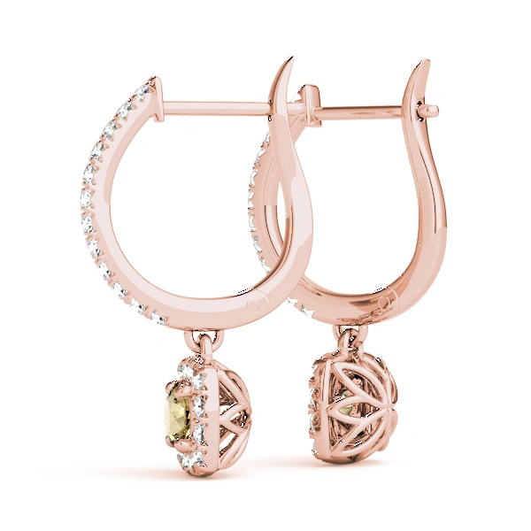 Cushion Shaped Halo Round Hoop - Image 29