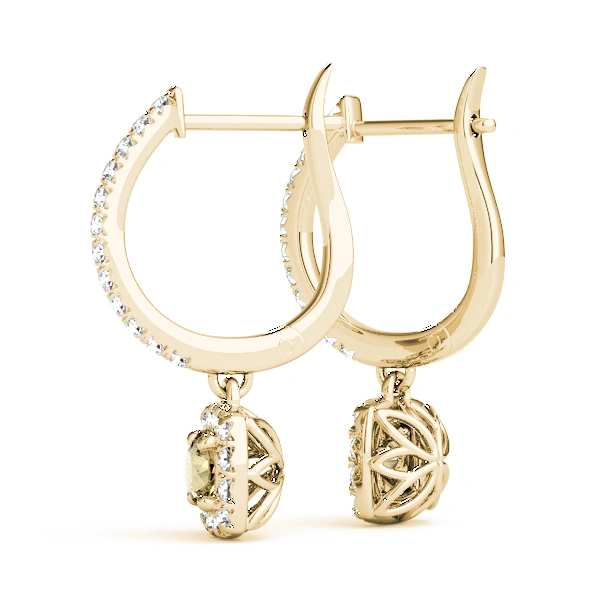 Cushion Shaped Halo Round Hoop - Image 19