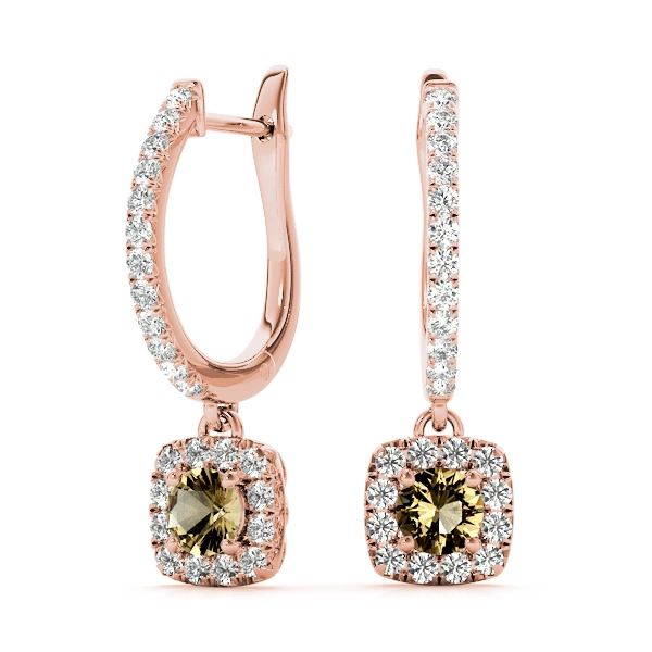 Cushion Shaped Halo Round Hoop - Image 28