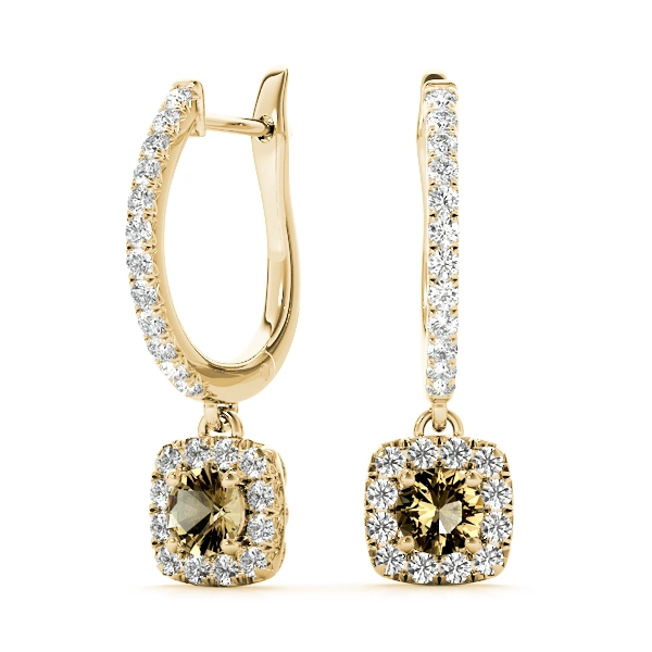 Cushion Shaped Halo Round Hoop - Image 18