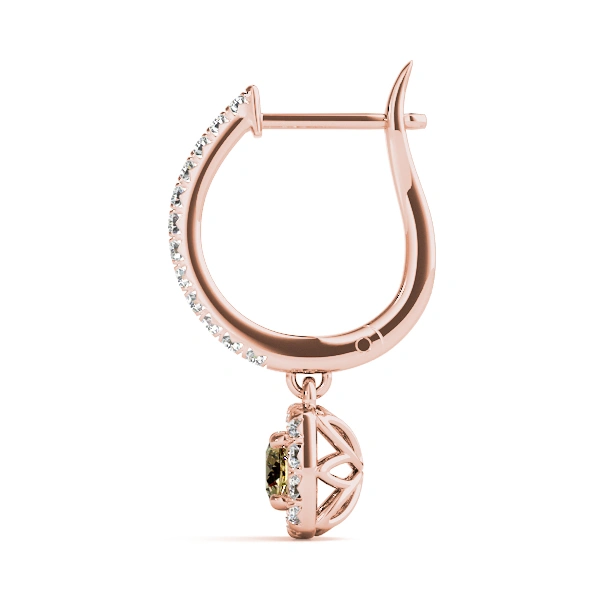 Cushion Shaped Halo Round Hoop - Image 27