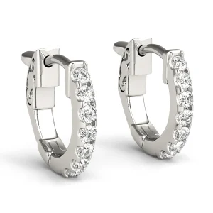 Pavé Diamond Huggie Earrings