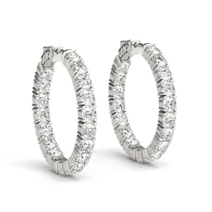 Inside-Out Vault Lock Hoop Earrings