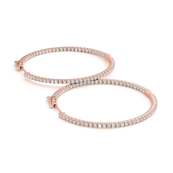 Round Shaped Inside-Out Hoop Earrings - Image 11