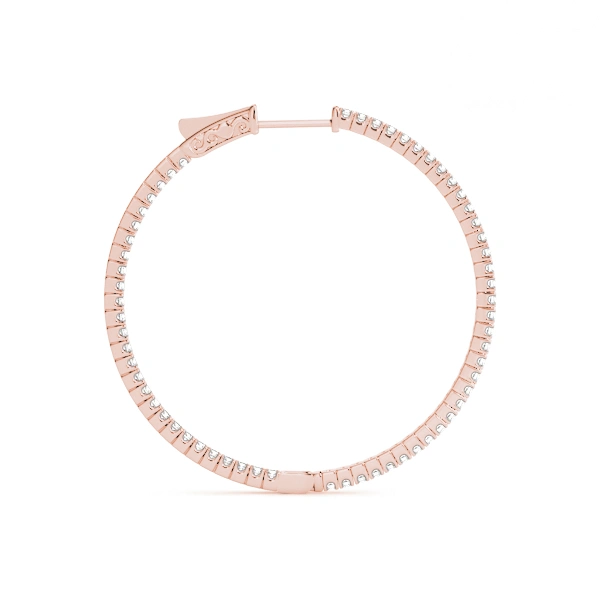 Round Shaped Inside-Out Hoop Earrings - Image 10