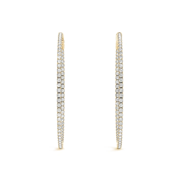 Round Shaped Inside-Out Hoop Earrings - Image 8