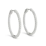 U-Prong Inside-Out Hoop Earrings