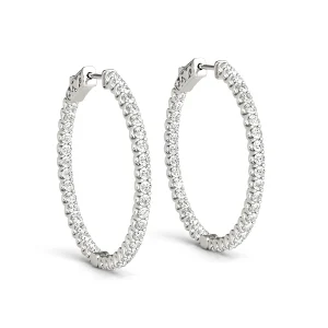 U-Prong Inside-Out Hoop Earrings