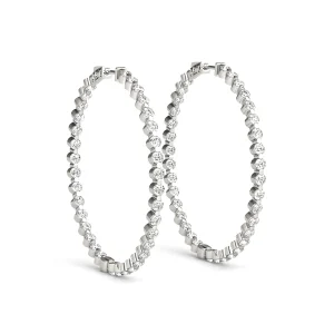 Round Shaped Inside-Out Hoop Earrings