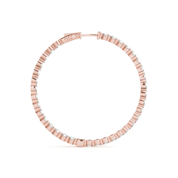 Round Shaped Inside-Out Hoop Earrings - Image 10