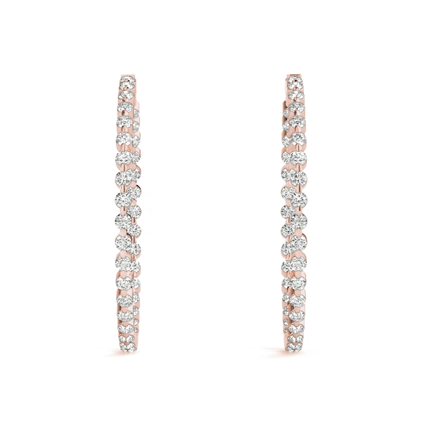 Round Shaped Inside-Out Hoop Earrings - Image 12
