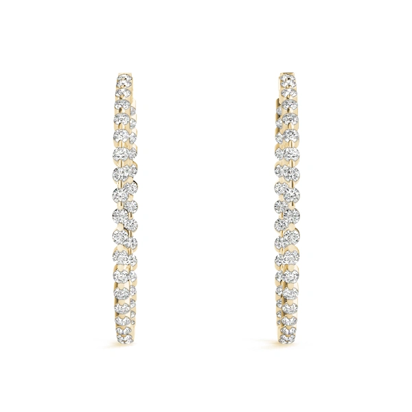Round Shaped Inside-Out Hoop Earrings - Image 8