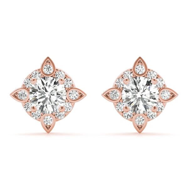 Round Fashion Halo Studs - Image 13