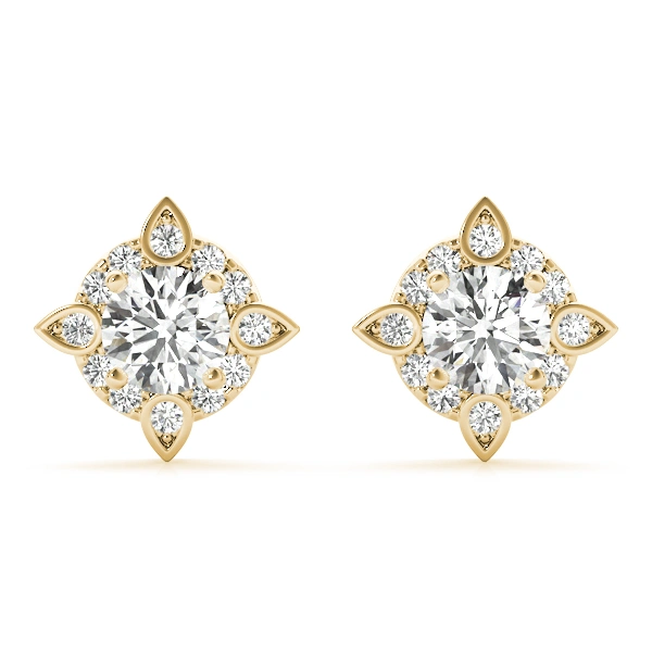 Round Fashion Halo Studs - Image 8