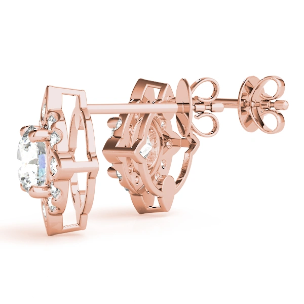 Round Fashion Halo Studs - Image 16