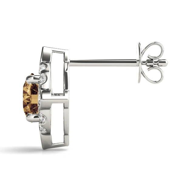 Round Fashion Halo Studs - Image 7