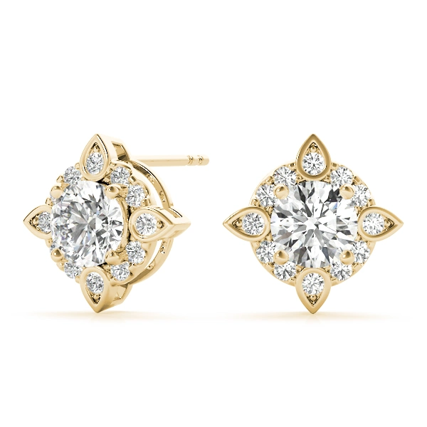 Round Fashion Halo Studs - Image 10