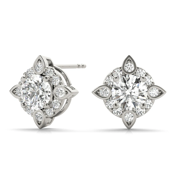 Round Fashion Halo Studs - Image 3