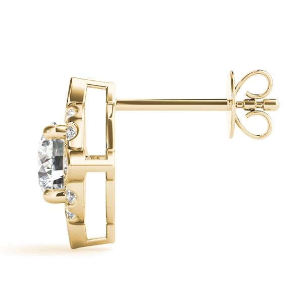 Round Fashion Halo Studs - Image 9