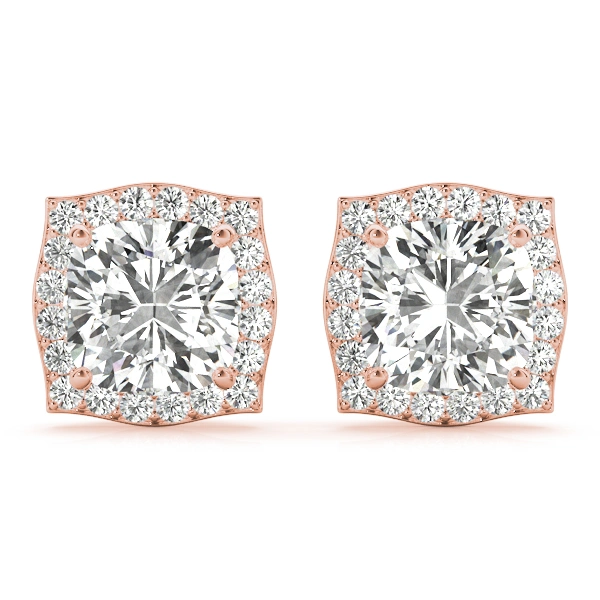 Cushion Halo Studs - Image 13