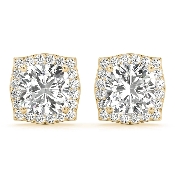 Cushion Halo Studs - Image 8