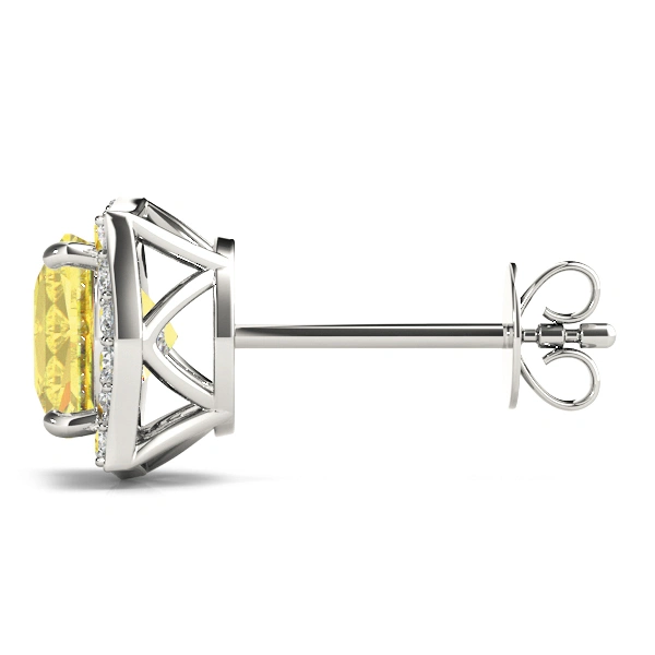 Cushion Halo Studs - Image 7