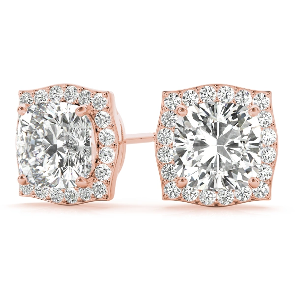 Cushion Halo Studs - Image 15