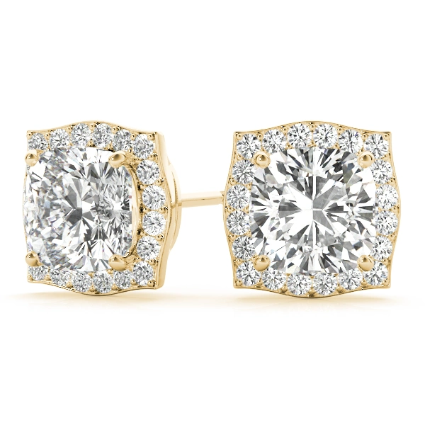 Cushion Halo Studs - Image 10
